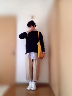 「POOL（プール）のアイテム（バッグ）」を使った、matinさん（レディース・163cm）の春コーディネート