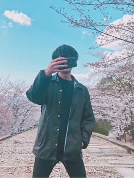 「平成最後のWEARISTAセンバツ」｜「アイテム（カバーオール）」を使った、ひ び きさん（メンズ・172cm）の春コーディネート