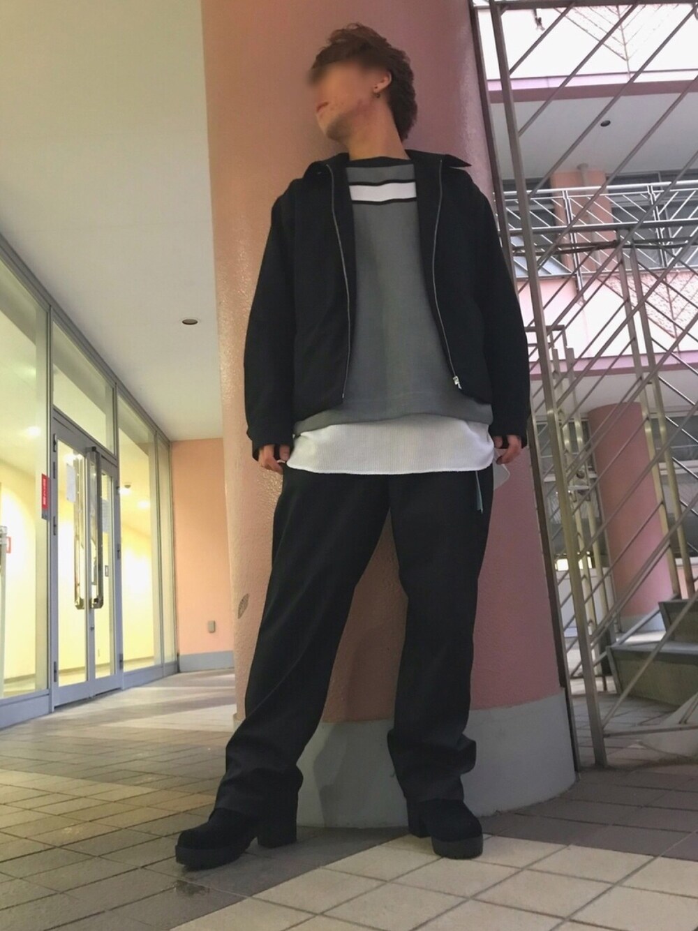 「秋コーデ、低身長、ビッグシルエット、おしゃれさんと繋がりたい」｜「SHIPSのアイテム（トップス、ホワイト系）」を使った、M1CKeYさん（メンズ・163cm）の秋コーディネートの1枚目の写真