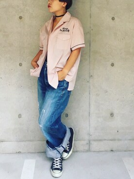 真依子さん（レディース・152cm）の夏コーディネート