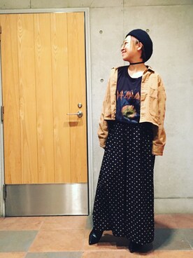 真依子さん（レディース・152cm）の秋コーディネート