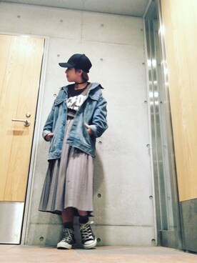 真依子さん（レディース・152cm）の秋コーディネート