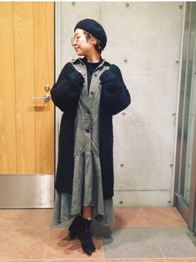 真依子さん（レディース・152cm）の秋コーディネート