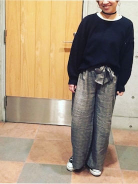 真依子さん(レディース・152cm)の冬コーディネート