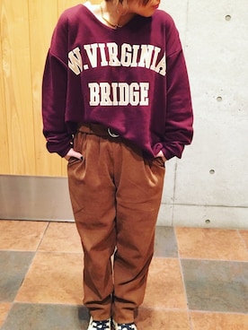 真依子さん（レディース・152cm）の冬コーディネート