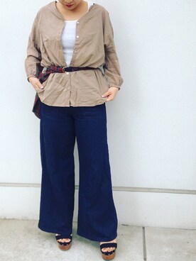 真依子さん（レディース・152cm）の春コーディネート