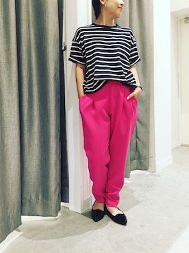真依子さん（レディース・152cm）の夏コーディネート