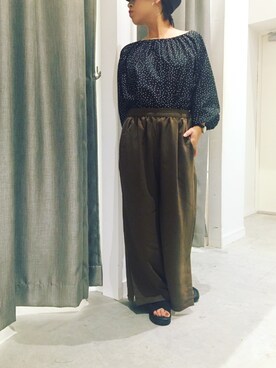 真依子さん(レディース・152cm)の夏コーディネート