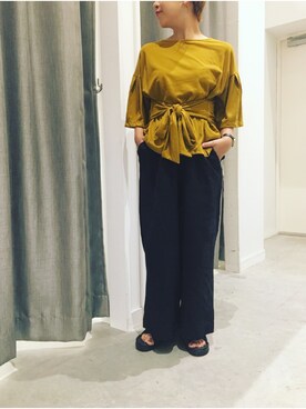 真依子さん（レディース・152cm）の夏コーディネート