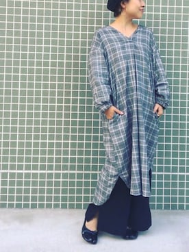 真依子さん(レディース・152cm)の秋コーディネート