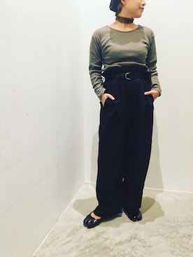 真依子さん（レディース・152cm）の秋コーディネート