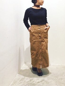 真依子さん（レディース・152cm）の秋コーディネート