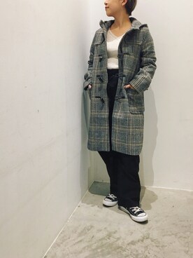 真依子さん（レディース・152cm）の冬コーディネート