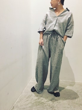 真依子さん(レディース・152cm)の春コーディネート