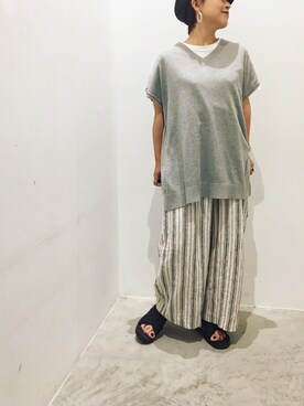 真依子さん（レディース・152cm）の夏コーディネート