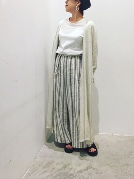 真依子さん(レディース・152cm)の夏コーディネート