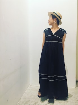 真依子さん(レディース・153cm)の夏コーディネート