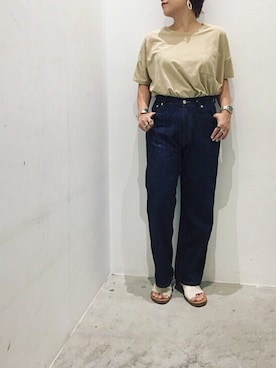 真依子さん(レディース・153cm)の夏コーディネート