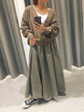 真依子さん（レディース・152cm）の秋コーディネート