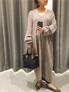 真依子さん(レディース・152cm)の秋コーディネート