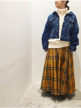 真依子さん（レディース・152cm）の秋コーディネート