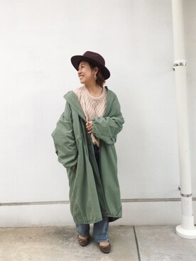 真依子さん（レディース・152cm）の秋コーディネート