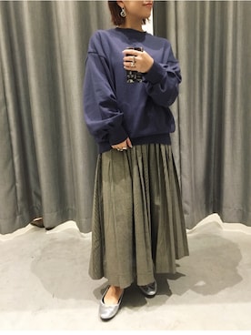 真依子さん（レディース・152cm）の冬コーディネート