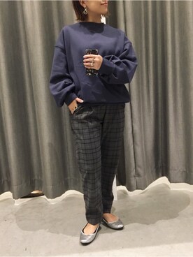 真依子さん（レディース・152cm）の冬コーディネート