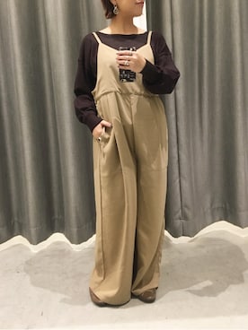 真依子さん（レディース・152cm）の冬コーディネート