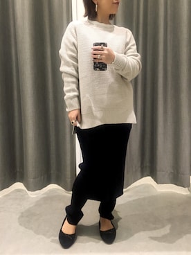 真依子さん（レディース・152cm）の冬コーディネート