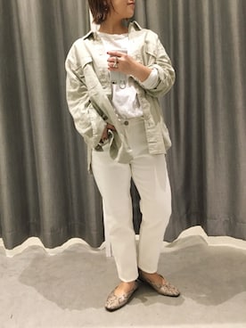 真依子さん（レディース・152cm）の冬コーディネート