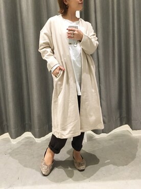 真依子さん(レディース・152cm)の春コーディネート