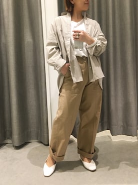 真依子さん(レディース・152cm)の春コーディネート