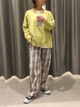 真依子さん(レディース・152cm)の春コーディネート