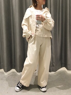 真依子さん(レディース・152cm)の春コーディネート
