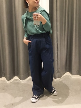 真依子さん（レディース・152cm）の春コーディネート