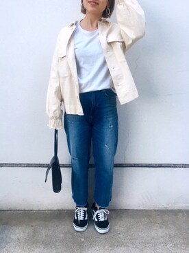 真依子さん(レディース・152cm)の春コーディネート