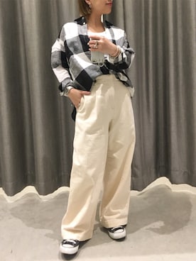 真依子さん(レディース・152cm)の春コーディネート