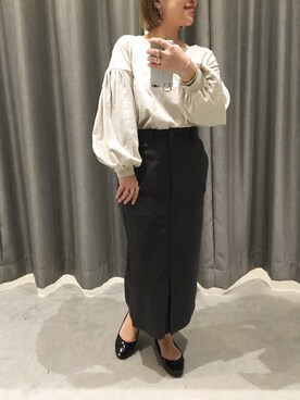 真依子さん(レディース・152cm)の春コーディネート