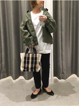 真依子さん（レディース・152cm）の春コーディネート