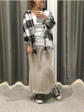 真依子さん（レディース・152cm）の春コーディネート