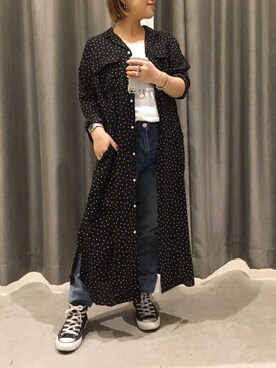 真依子さん（レディース・152cm）の春コーディネート