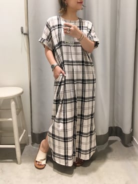 真依子さん（レディース・152cm）の夏コーディネート