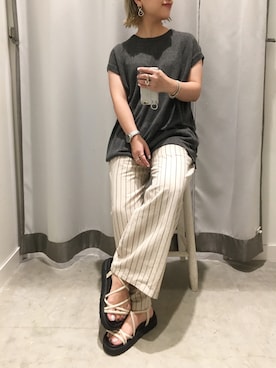 真依子さん（レディース・152cm）の夏コーディネート