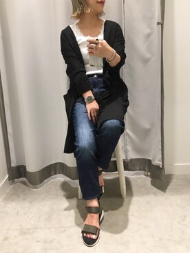 真依子さん（レディース・152cm）の夏コーディネート