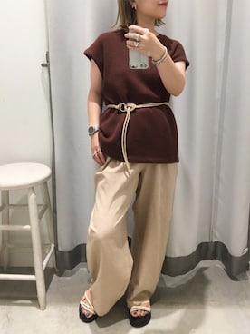 真依子さん（レディース・152cm）の夏コーディネート