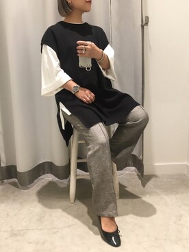 真依子さん（レディース・152cm）の秋コーディネート