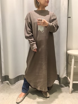 真依子さん(レディース・152cm)の秋コーディネート