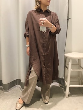 真依子さん（レディース・152cm）の秋コーディネート