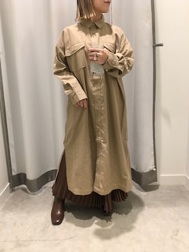 真依子さん（レディース・152cm）の冬コーディネート